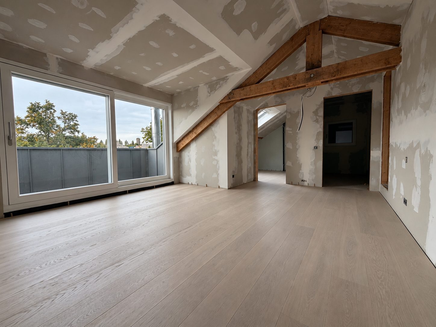 Combles avec parquet - Sol O Plafond
